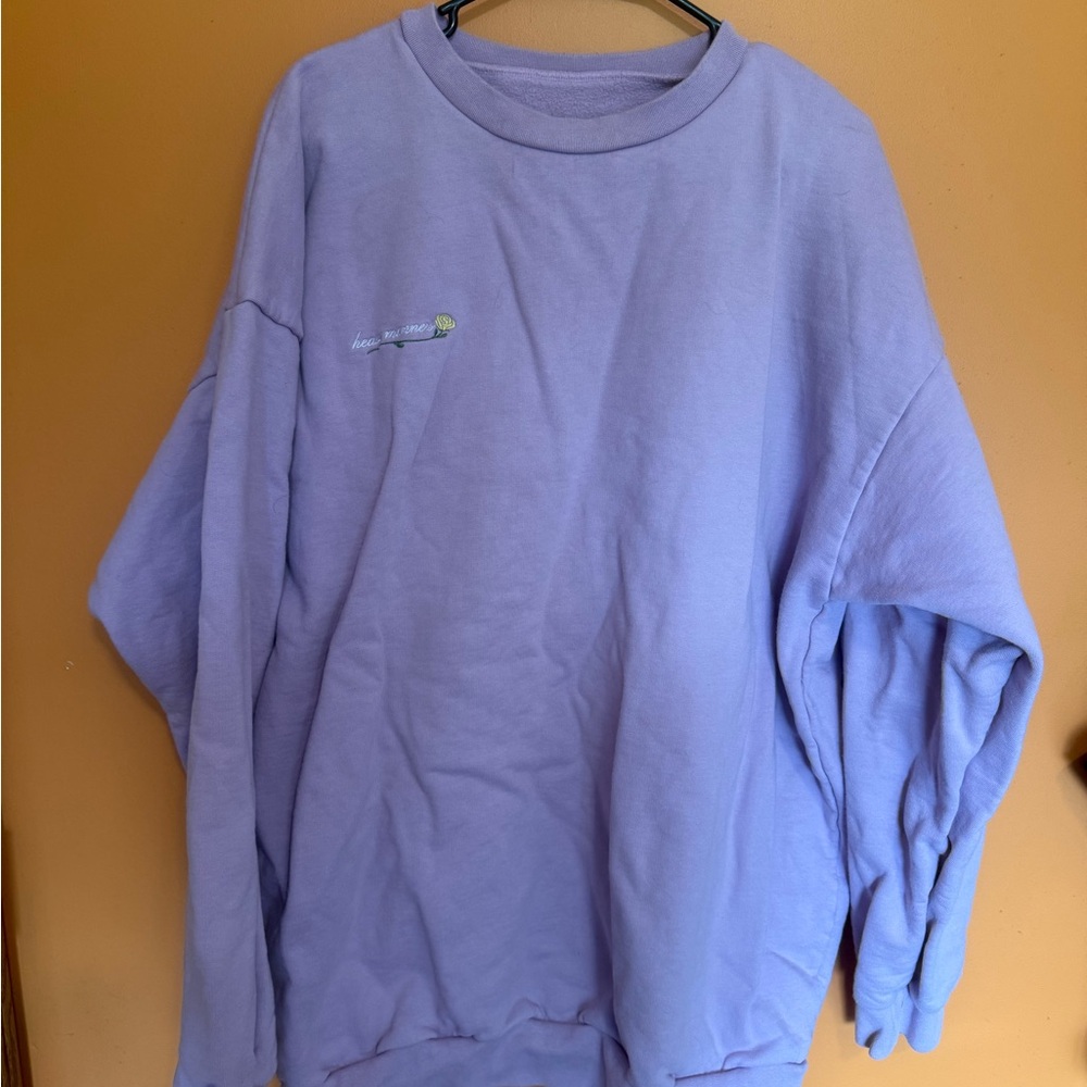 Heavy Manners Lavender Crewneck Sweater